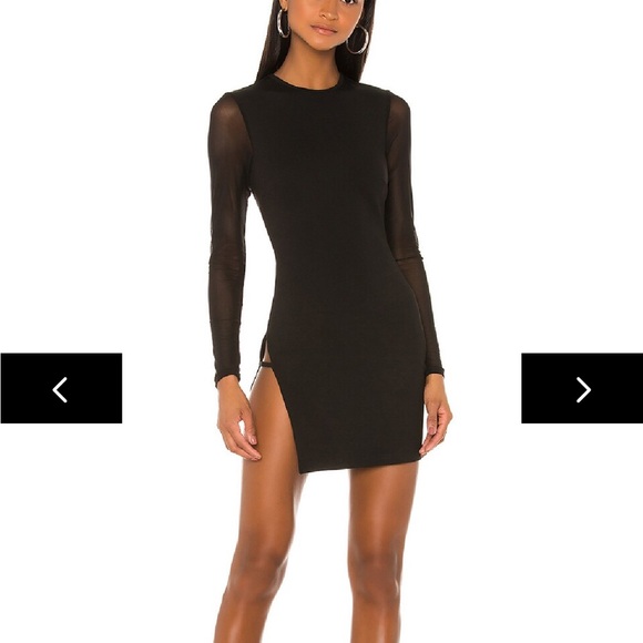 Superdown Nia Bodycon Small Dress in Black - Picture 2 of 8